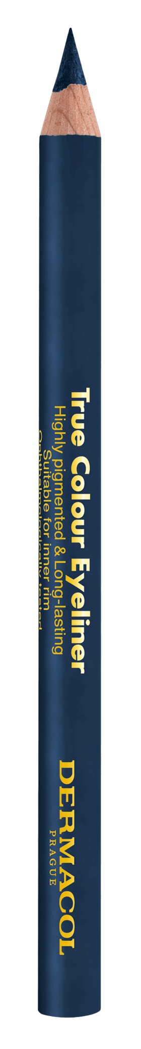 DERMACOL True colour Drevená ceruzka na oči - Dark Blue 4 g