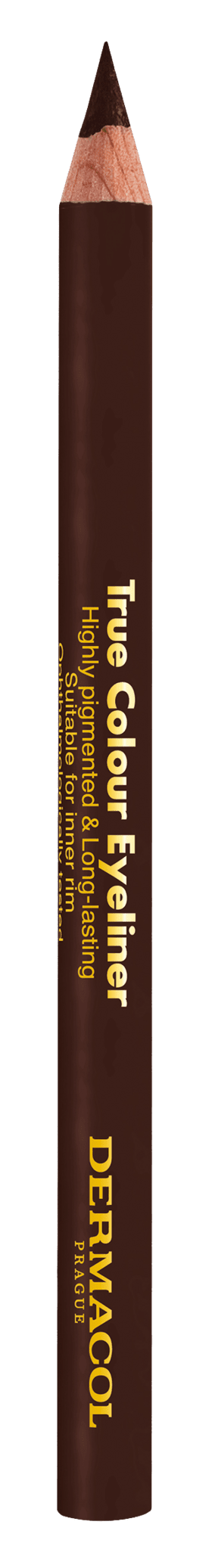 DERMACOL True colour Drevená ceruzka na oči - Brown 4 g
