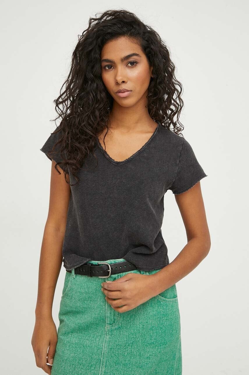 Bavlnené tričko American Vintage  T-SHIRT MC COL V