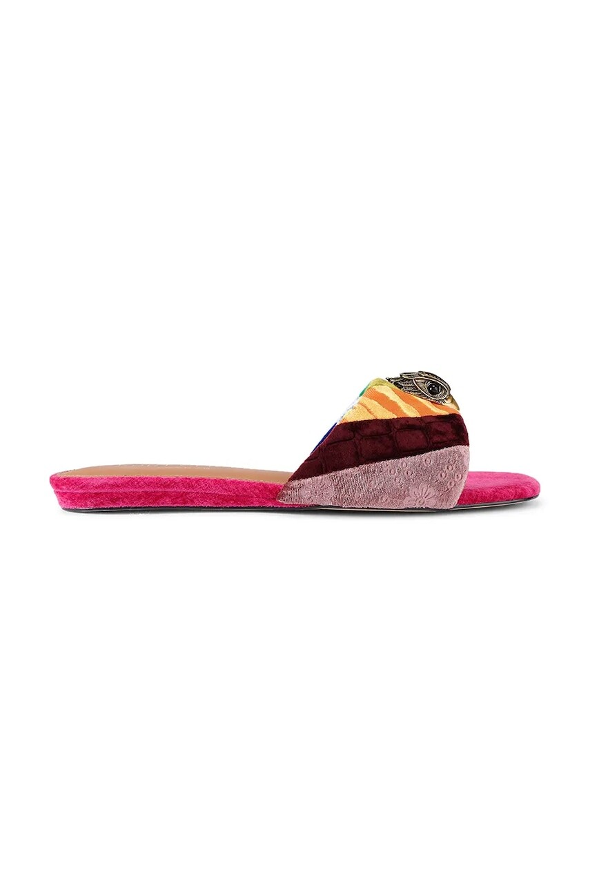 Kožené šľapky Kurt Geiger London Kensington Flat Sandal