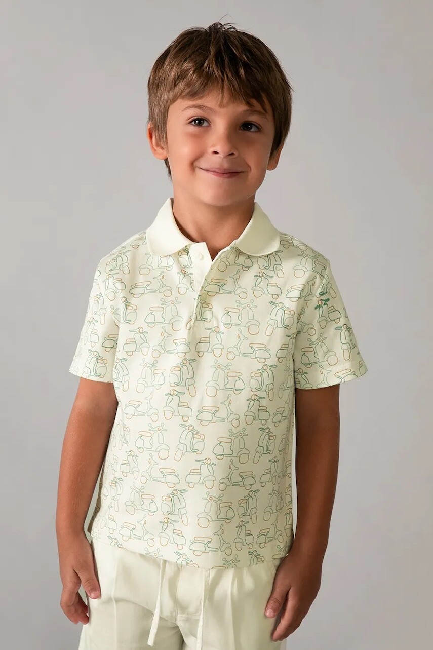 Detská bavlnená polokošeľa Mayoral