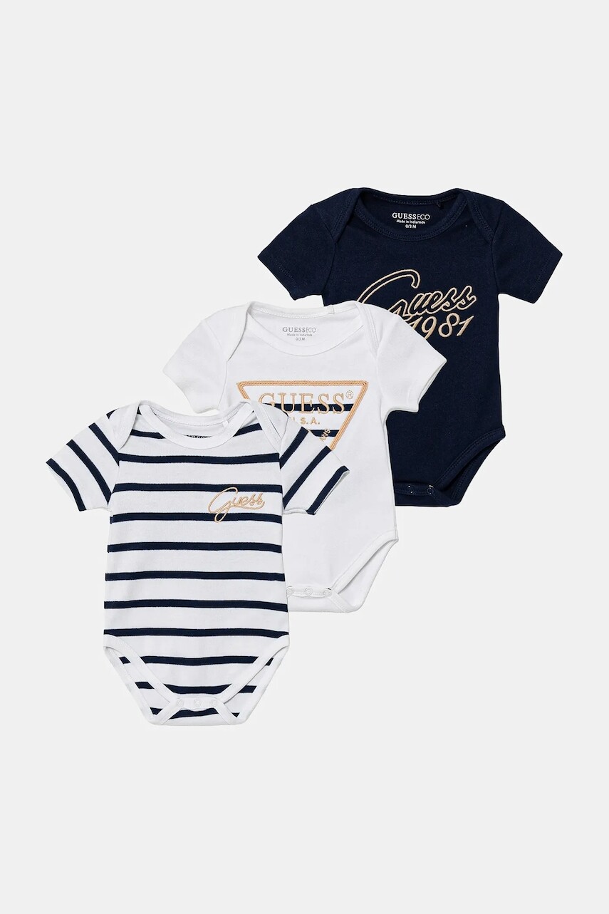 Bavlnené body pre bábätká Guess 3-pak