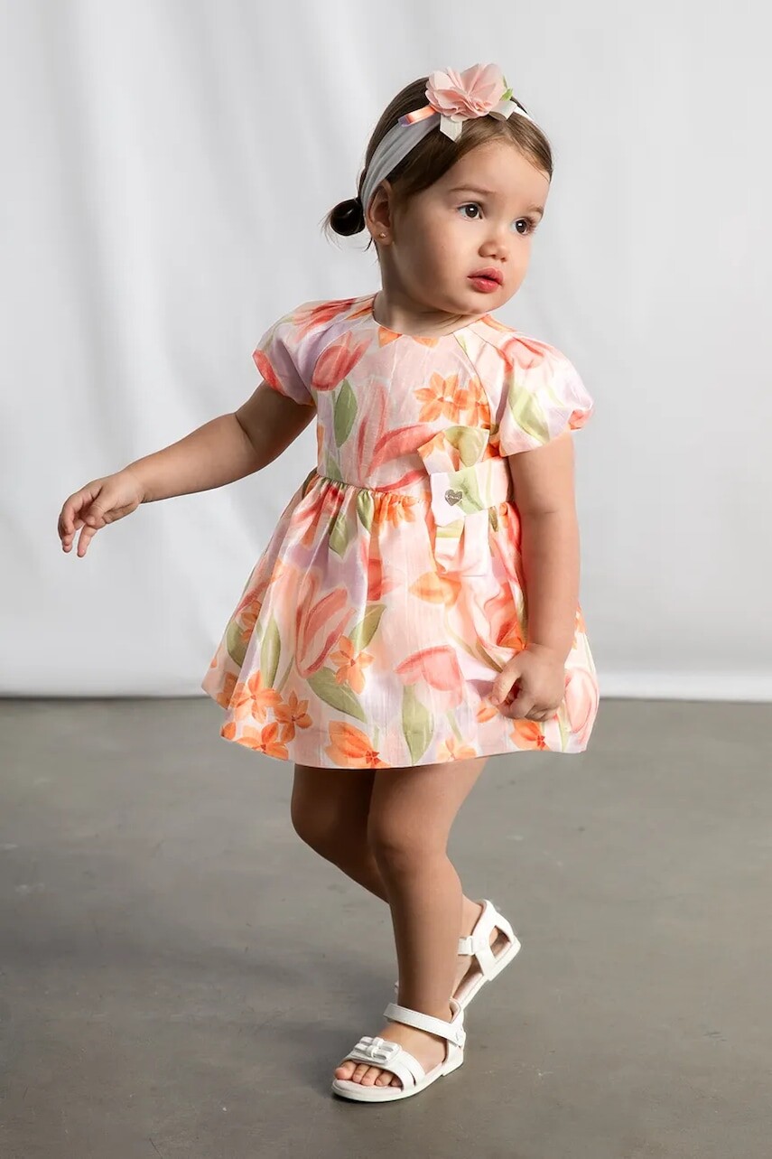 Dievčenské ľanové šaty Mayoral