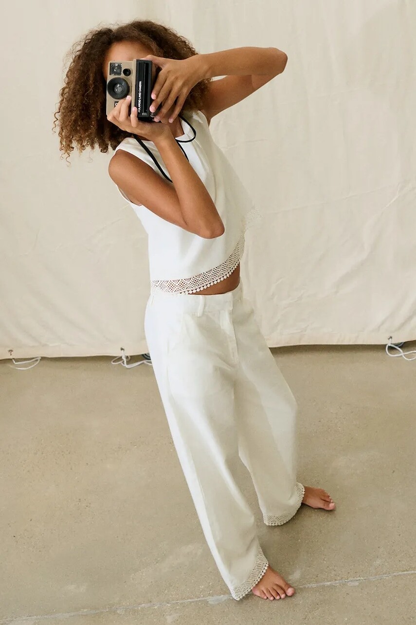 Detské bavlnené nohavice Mayoral