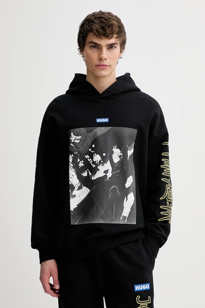 Bavlnená mikina Hugo Blue HUGO x Jujutsu Kaisen