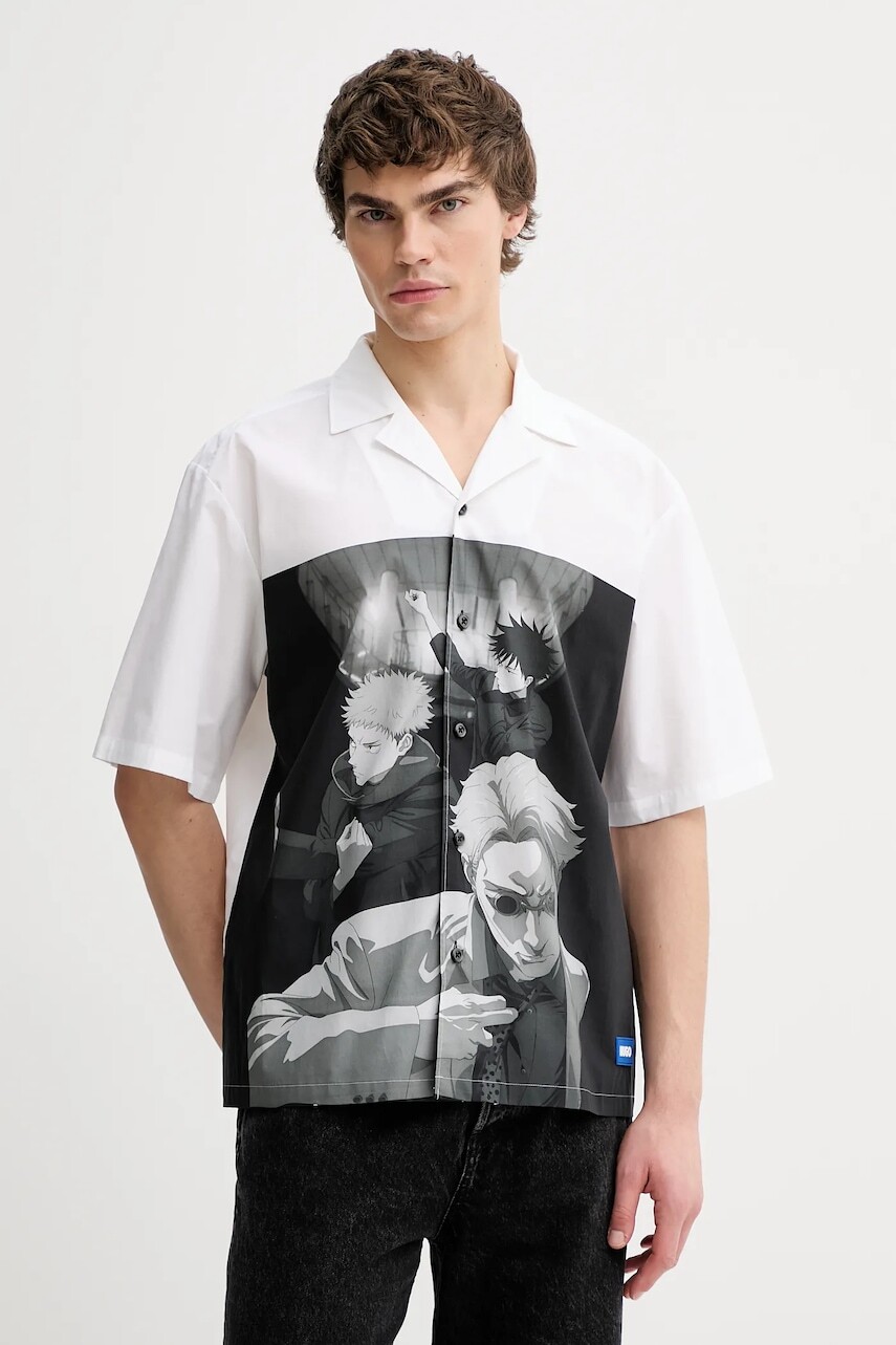 Bavlnená košeľa Hugo Blue HUGO x Jujutsu Kaisen