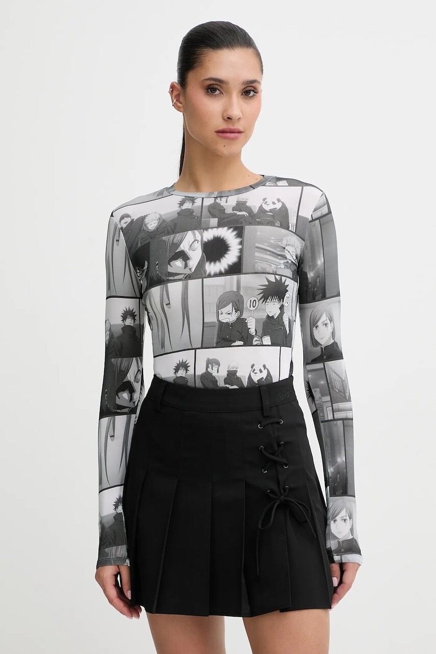 Tričko s dlhým rukávom Hugo Blue HUGO x Jujutsu Kaisen