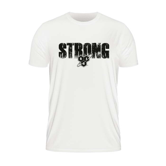 BSN Tričko Strong White  S