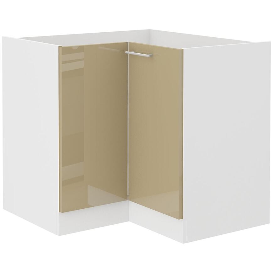 Rohová skrinka do kuchyne Lara Cappuccino 90x90 Nd 2f Bb