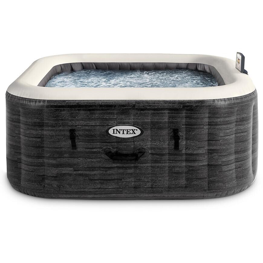 Vírivka SPA 1,75 x 1,75 x 0,71 cm štvorcová, sivá 28450NP