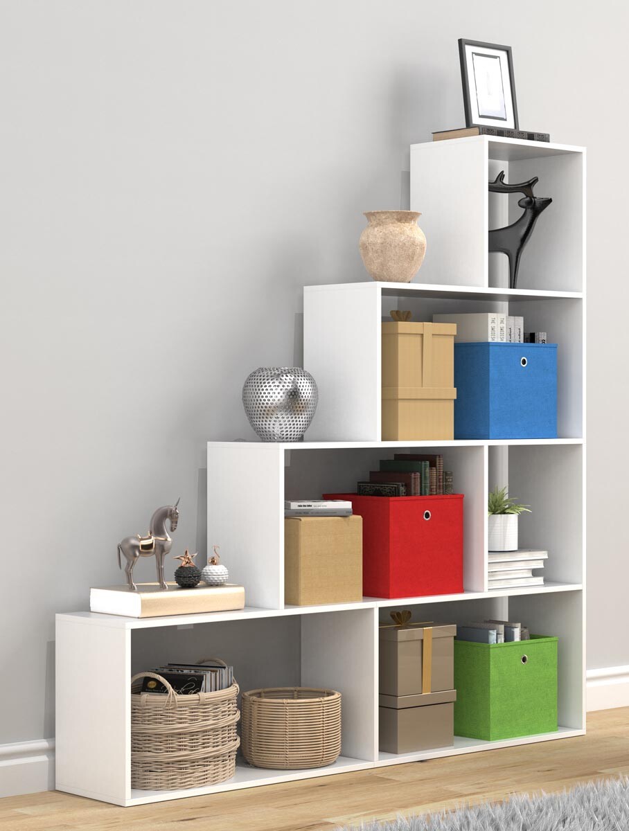 Schodisková polica Dubila L, biela