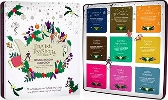 English Tea Shop Biela plechová kolekcia čajov, 72 sáčkov