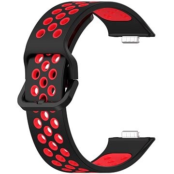Drakero Silikónový performance pre Huawei Watch Fit 3 čierno-červený