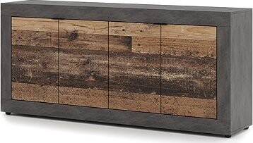 Komoda Lunea 4D, Matera/Old Style Dark, balík 1/2