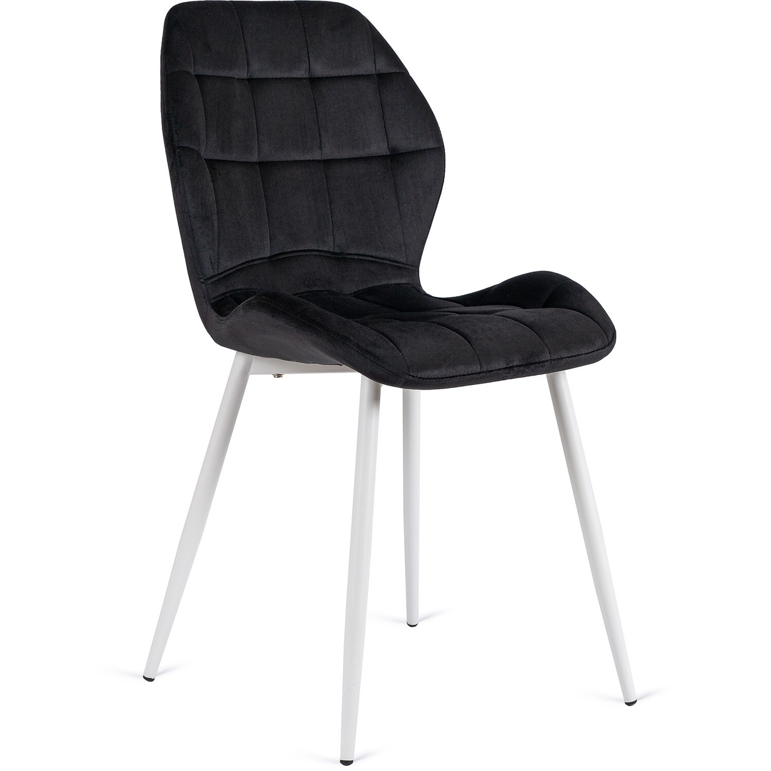 Čalouněná jídelní židle LUCKY černá/bílá