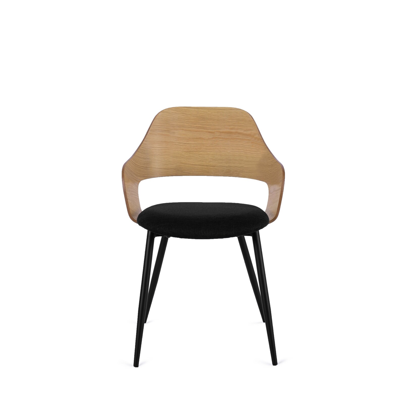 Čalouněná jídelní židle ORBI dub zlatý/černá