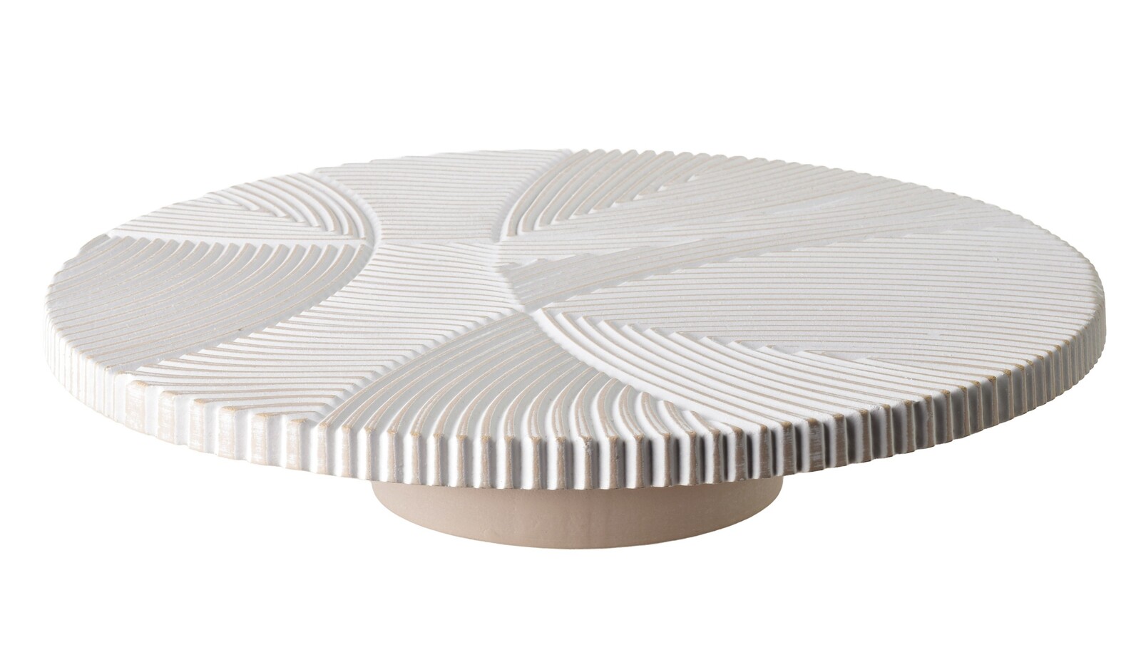 Dekorativní tác DAZ 30 cm bílý/hnědý