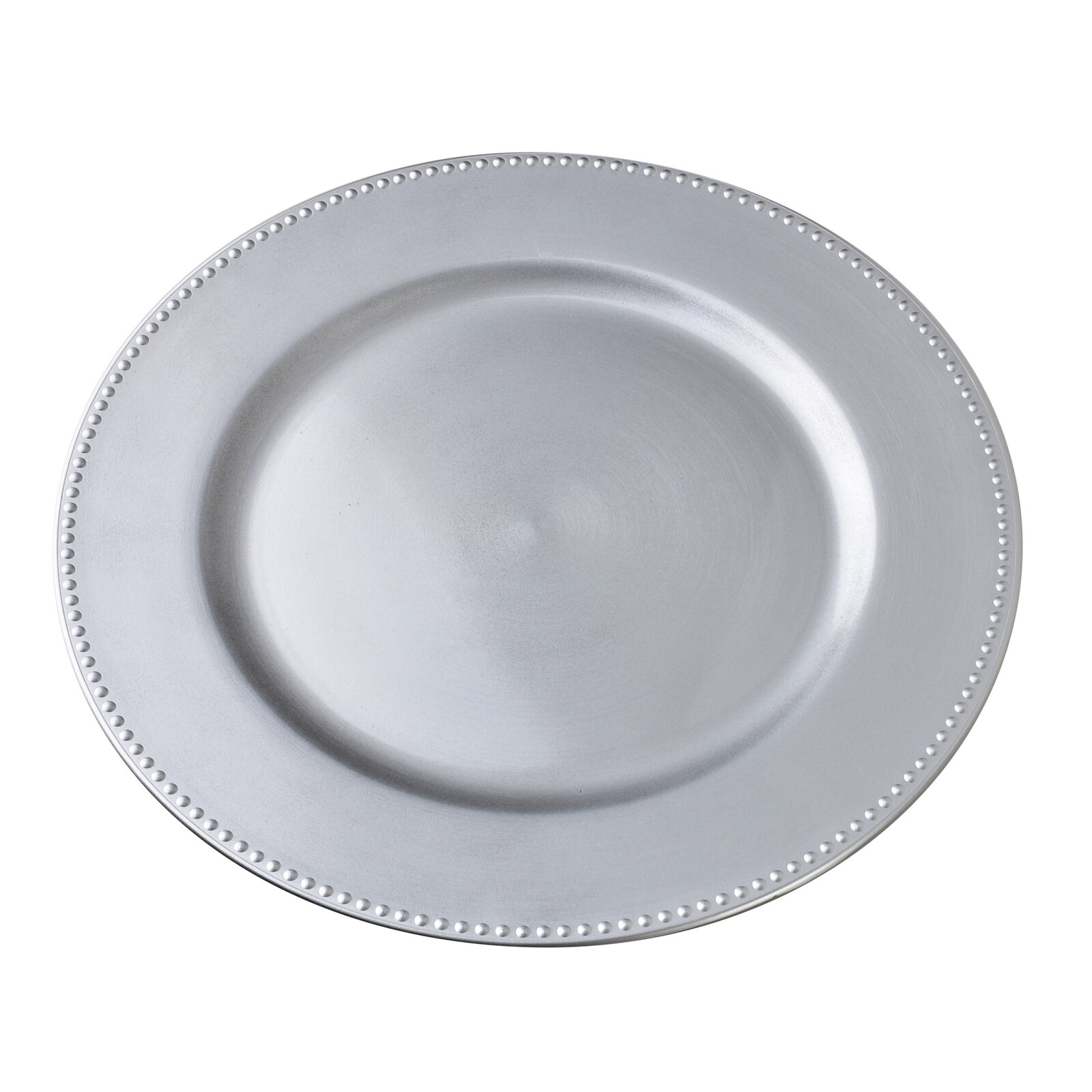 Dekorativní talíř BLANCHE SILVER 33 cm stříbrný