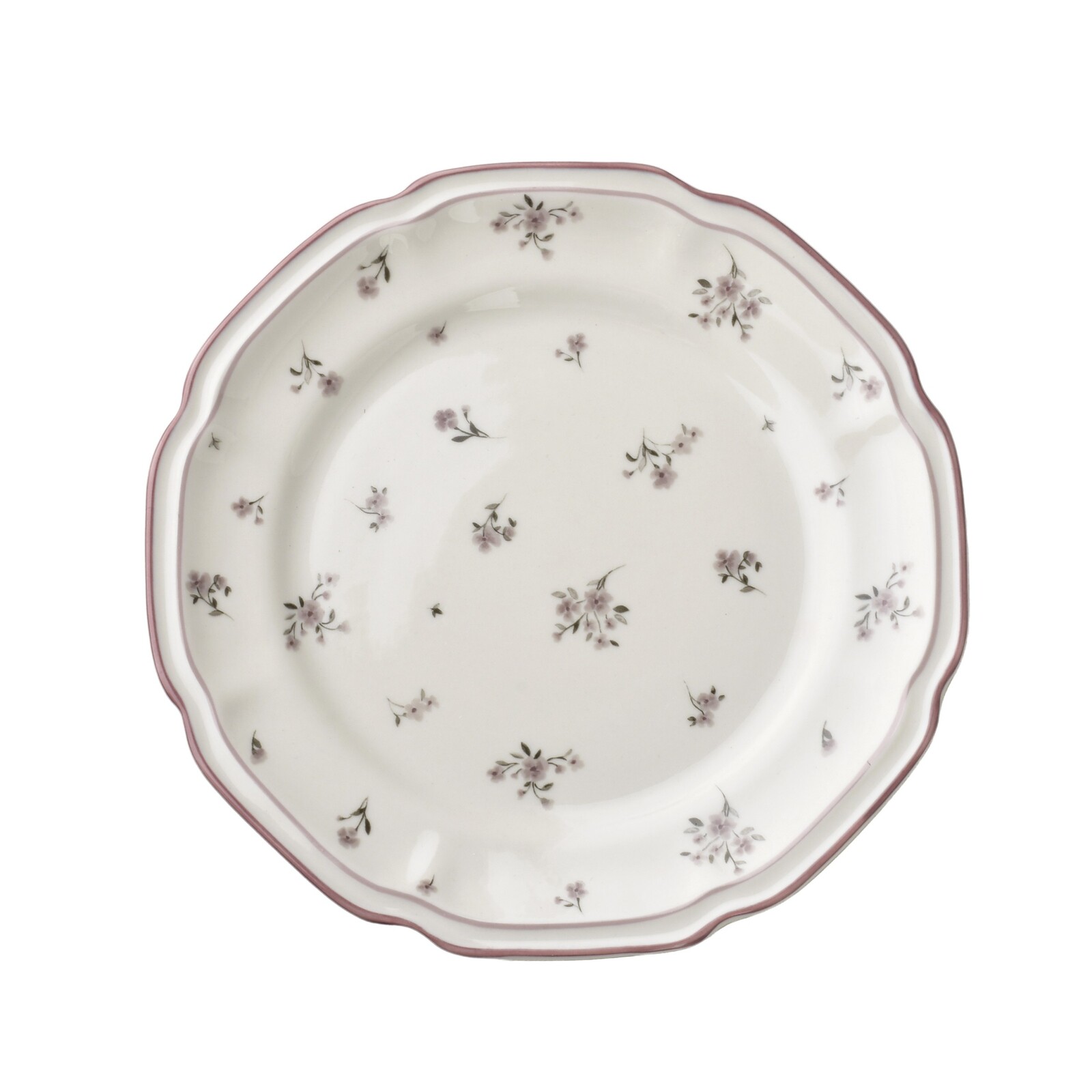 Dezertní porcelánový talíř ROSALIE krémový