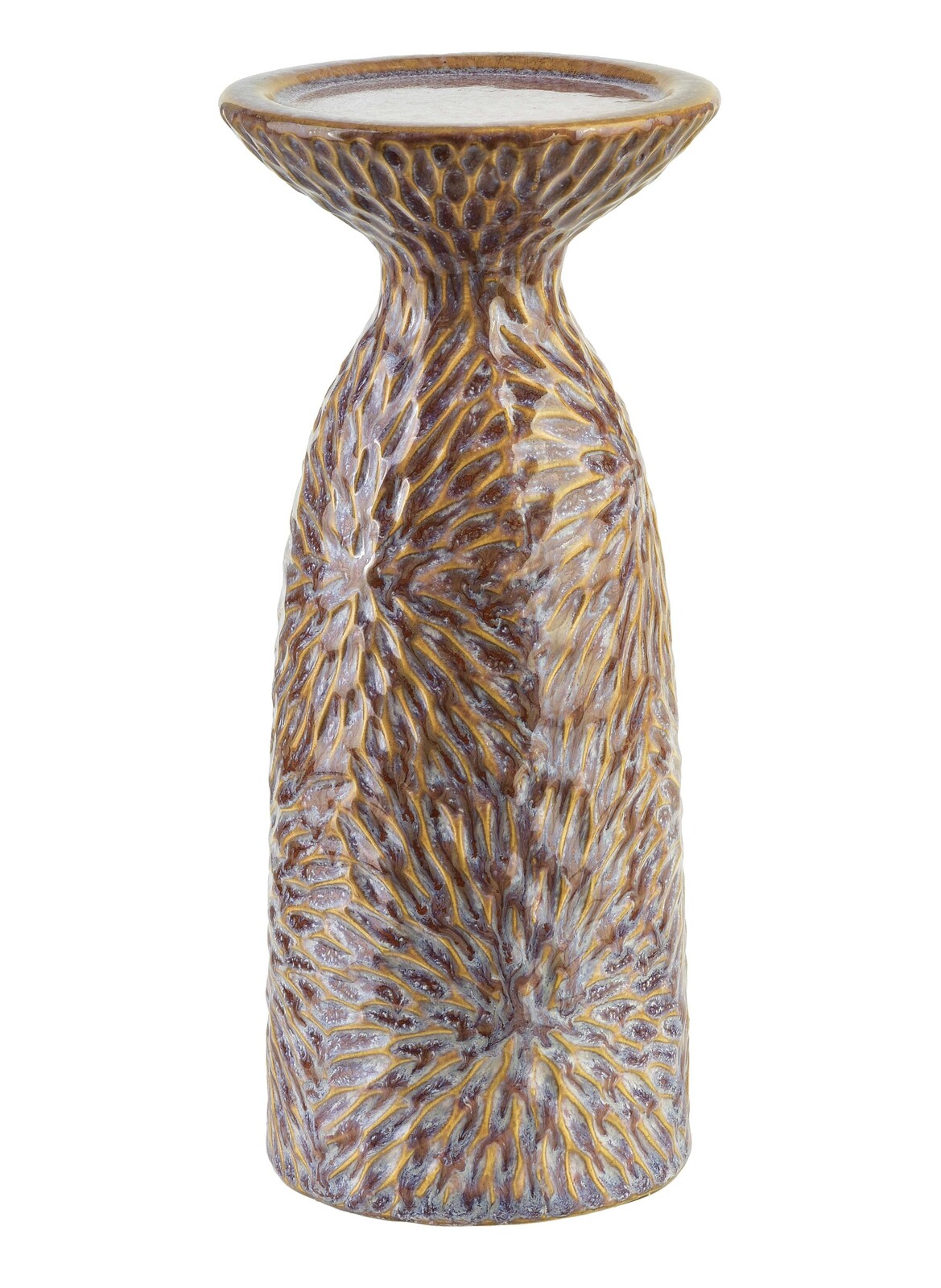 Keramický svícen YARINE BEIGE 25,5 cm béžový