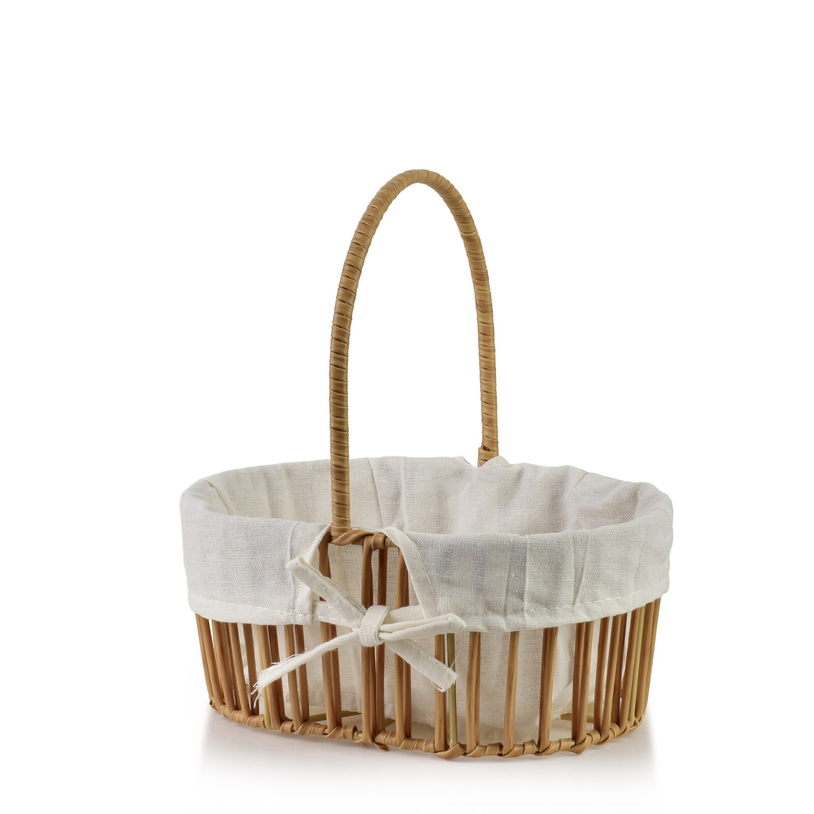 Košík WILL 16x23x10/25 cm bílý/hnědý