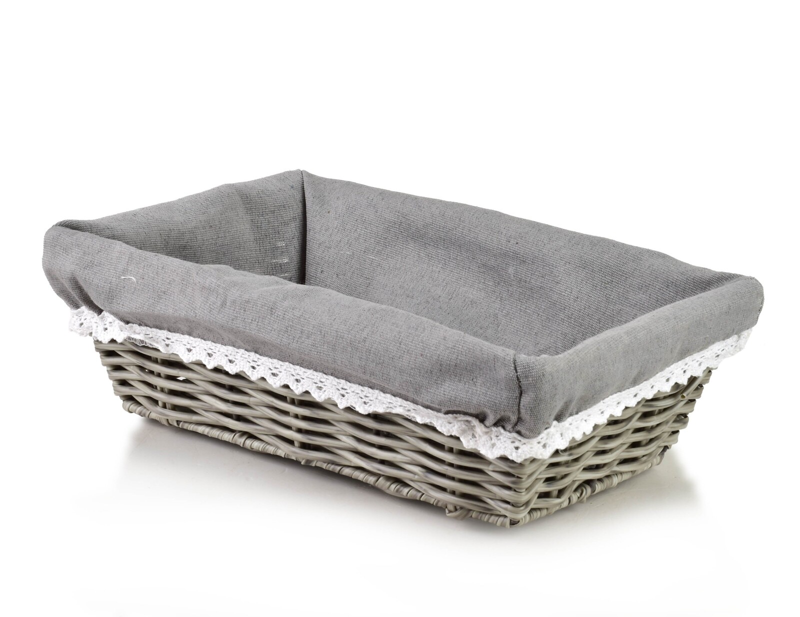 Košík WILL 28x18x9 cm šedý