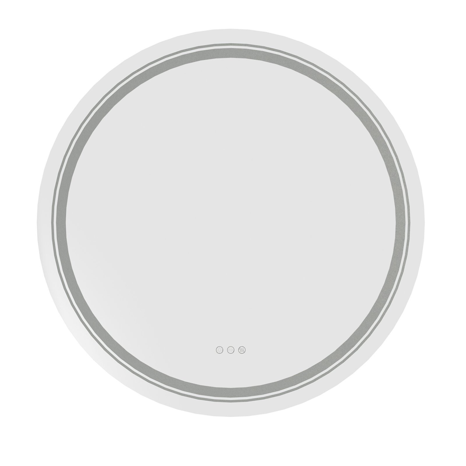 Koupelnové zrcadlo DOVER 60 cm stříbrné