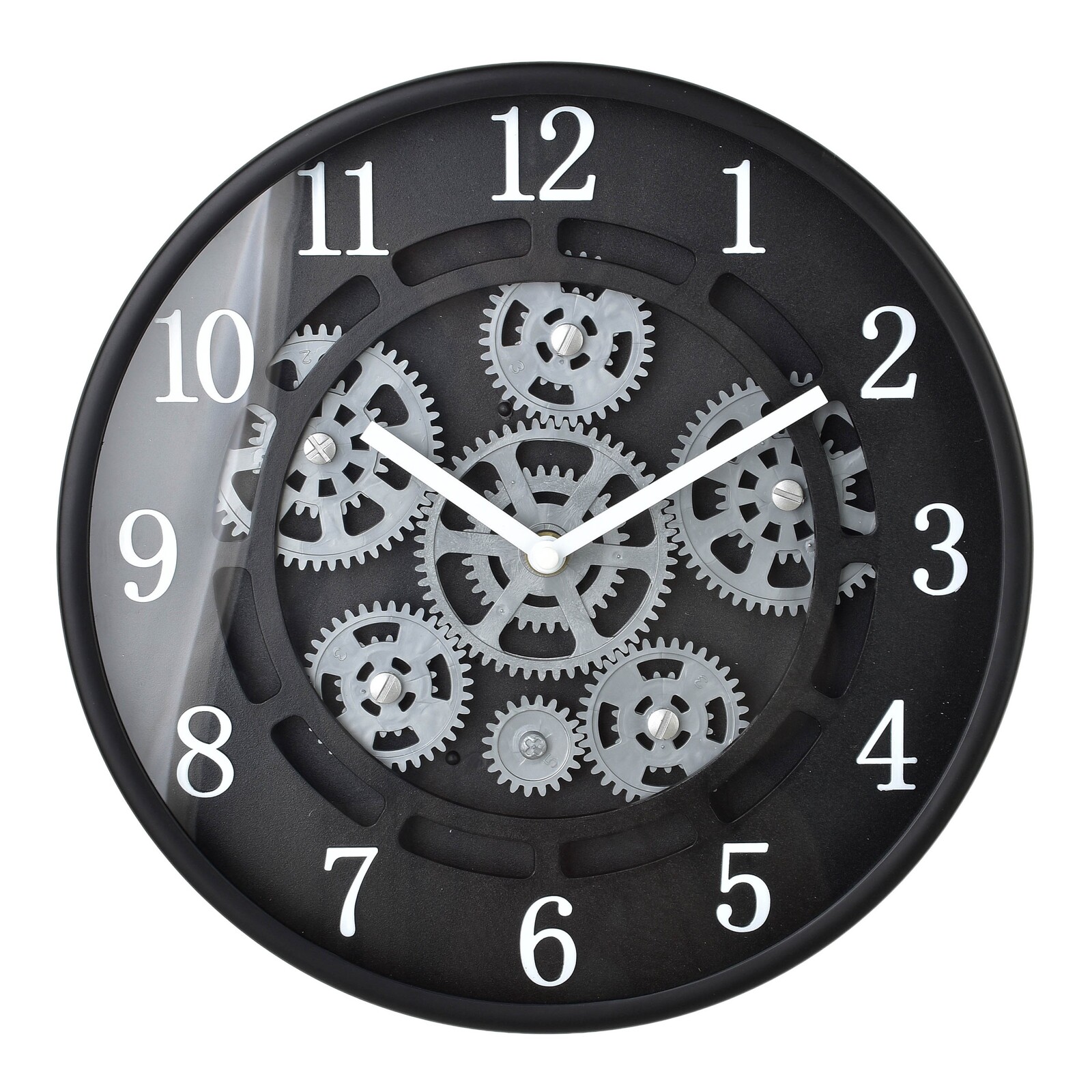 Nástěnné hodiny RAMSEY 30 cm bílé/černé