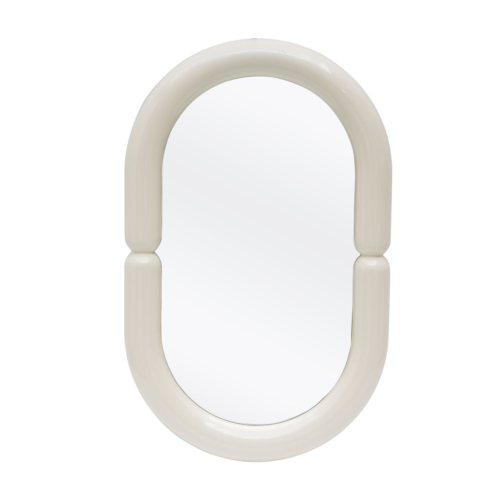 Nástěnné zrcadlo POSTER 50x80 cm bílé