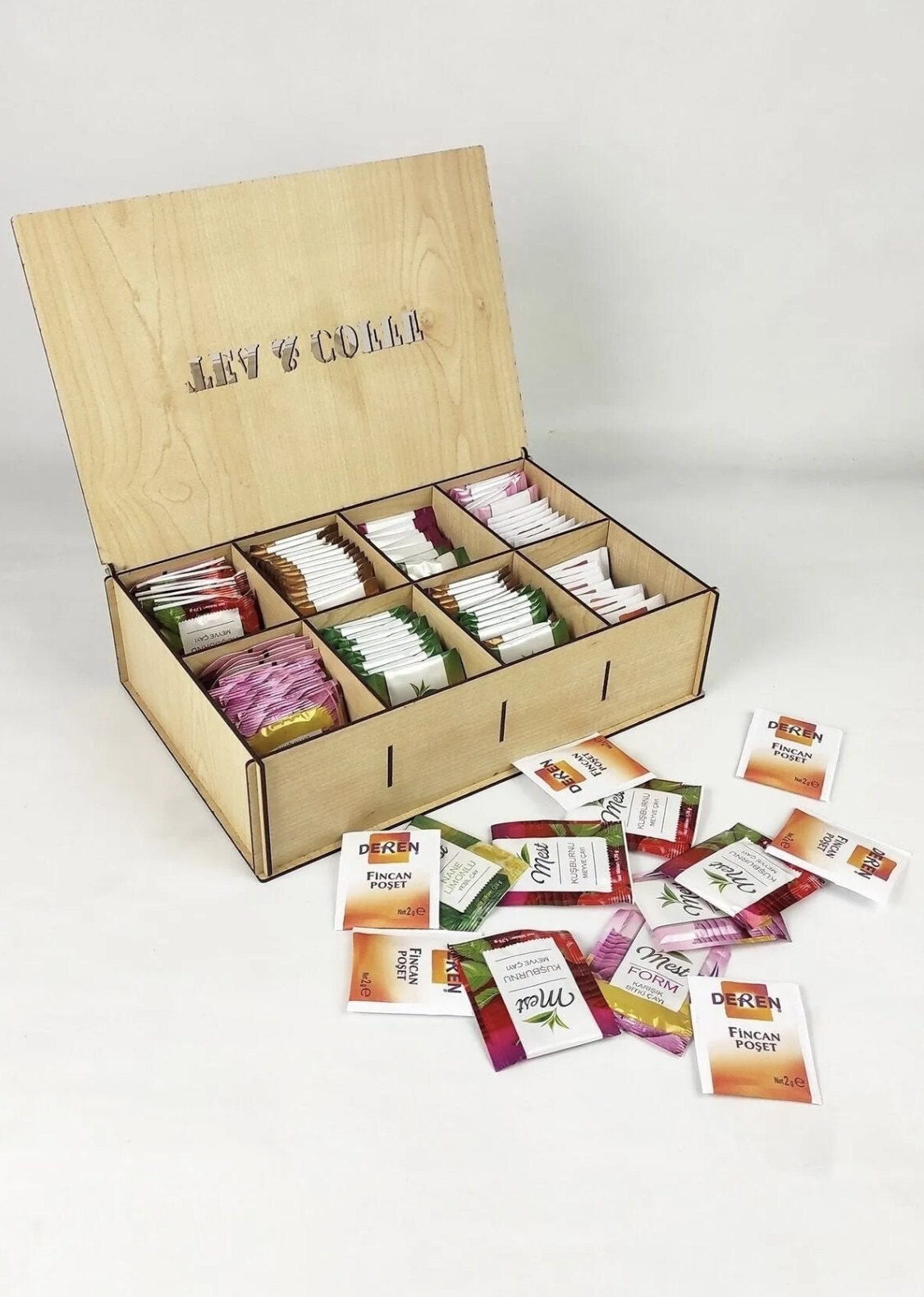 Organizér na sáčkový čaj MODERN KITCHEN TEA hnědý