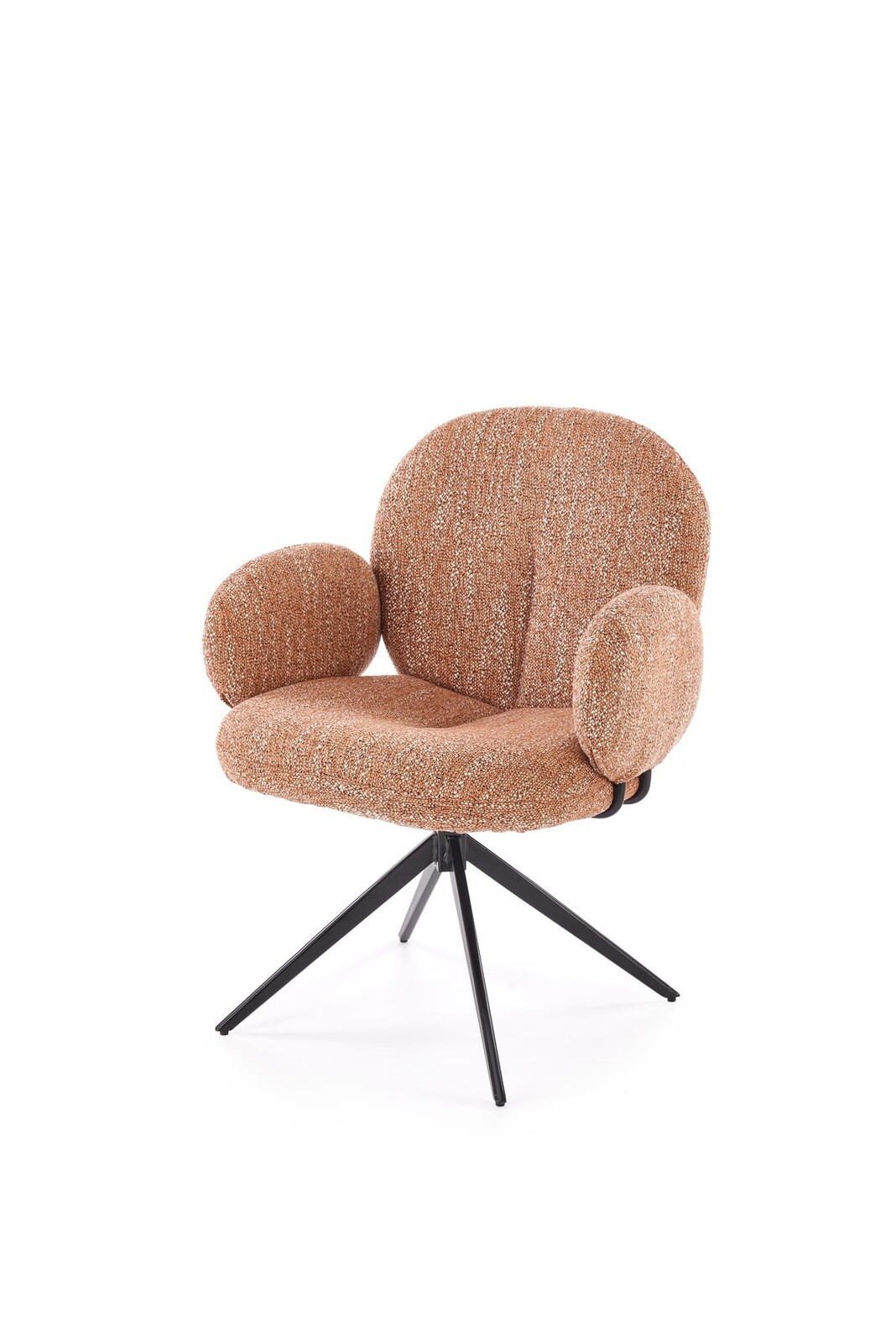 Otočné jídelní křeslo LEO skořicové