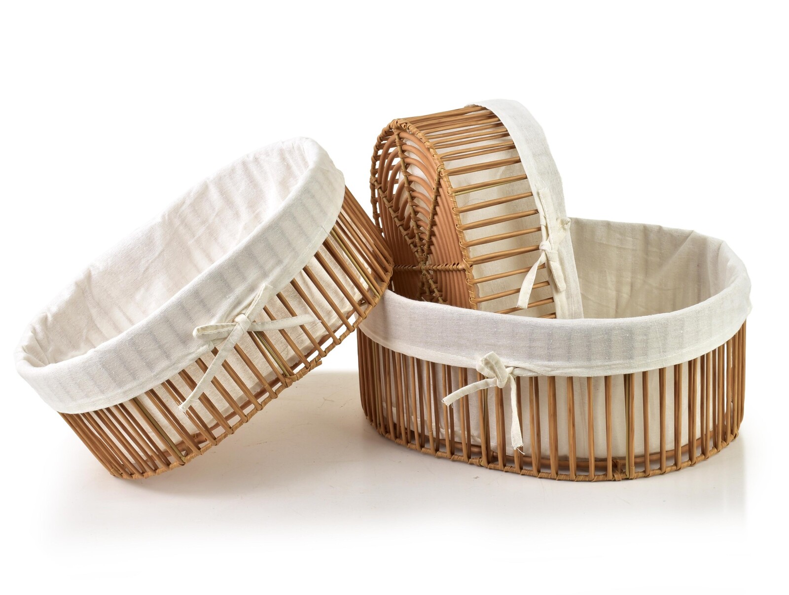 Sada 3 ks košíků WILL béžová/hnědá