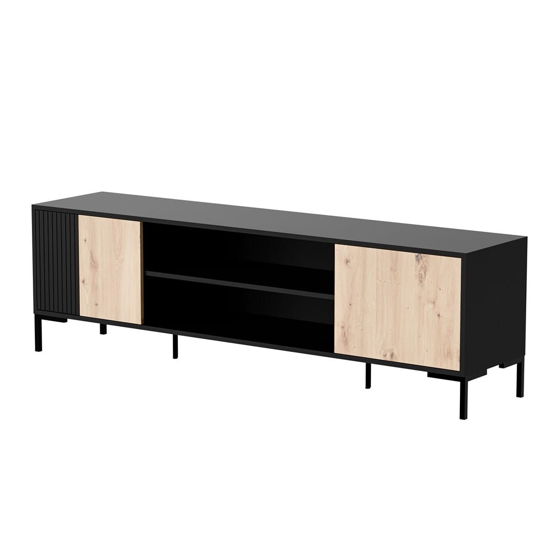 TV stolek Merci 180 cm černý/dub artisan