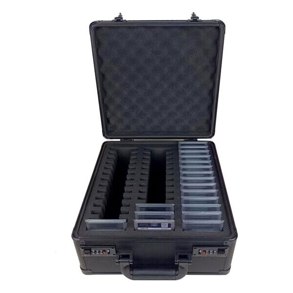 Evoretro Kufrík na zberateľské karty - 42 gradovaných kariet - 3 rady - Black