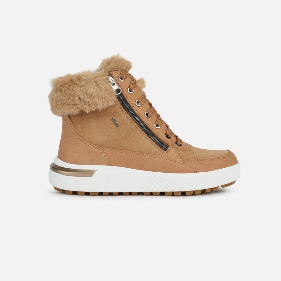 Light Brown Women's Ankle Boots Geox Dalyla B Abx - Ladies