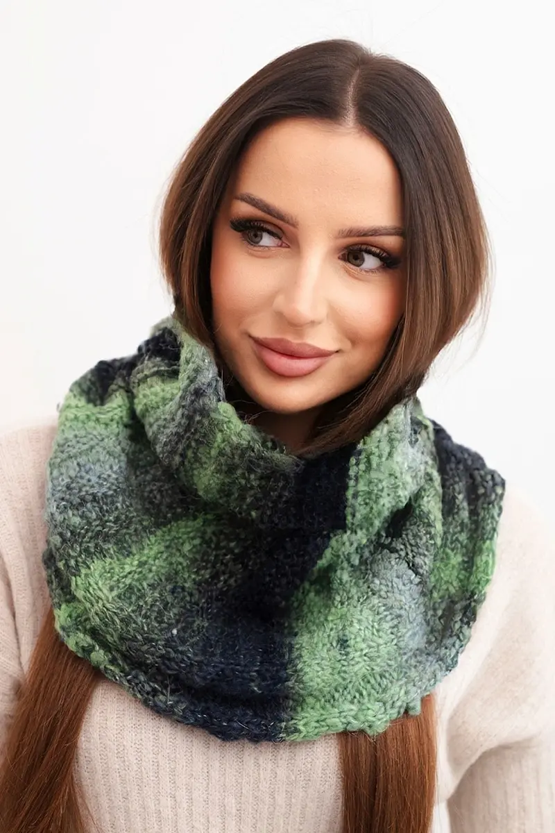 Dámsky zimný nákrčník Kesi KN21 zelený