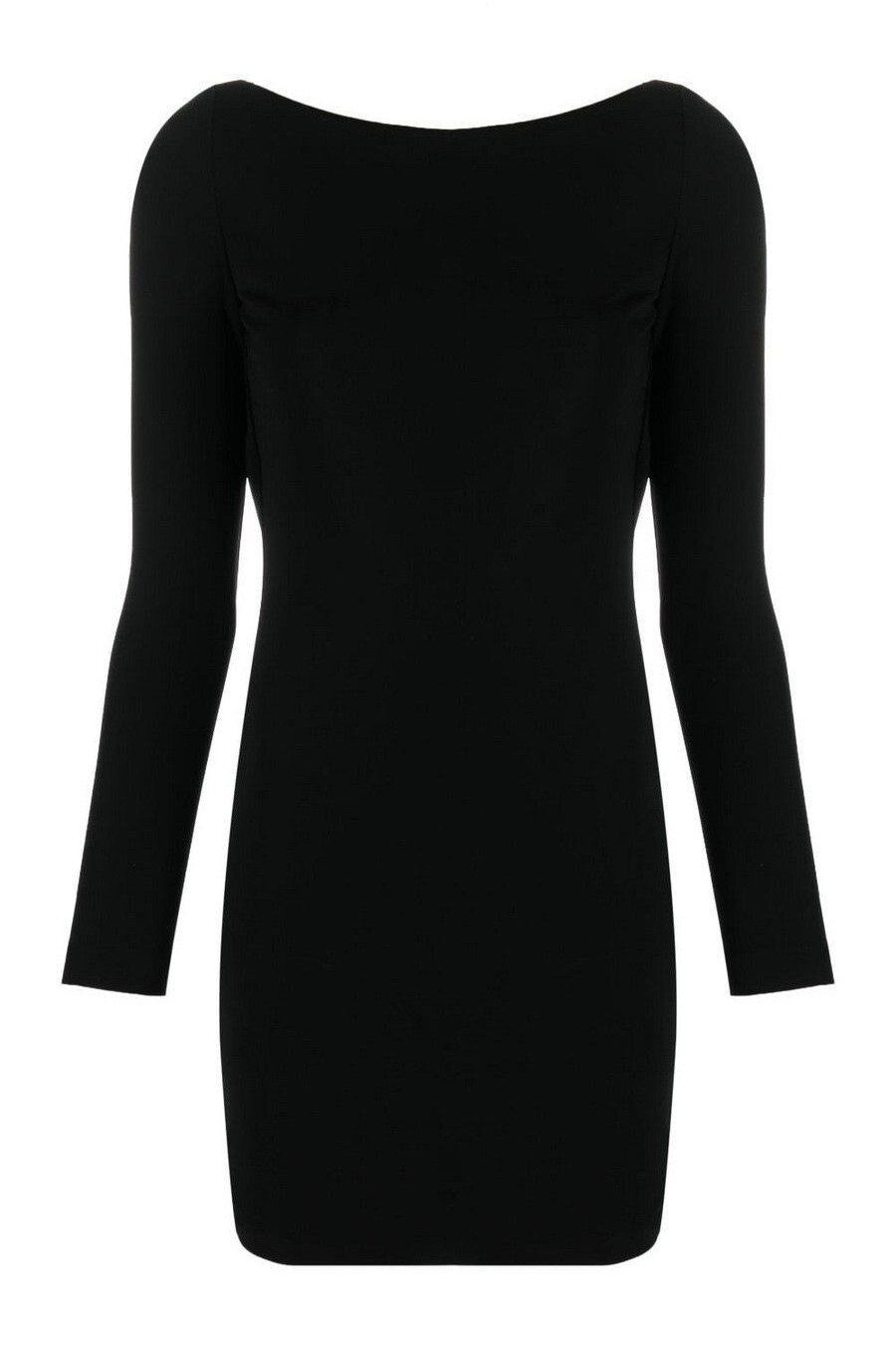 Čierne mini šaty s dlhými rukávmi