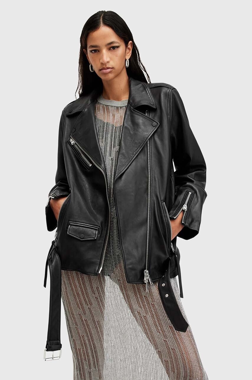 Kožená bunda AllSaints BILLIE