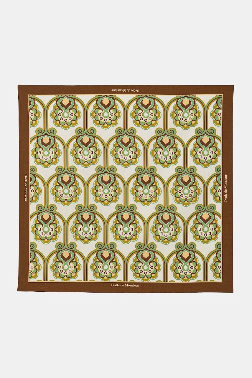Bavlnená šatka Drôle de Monsieur Foulard Tapisserie Florale