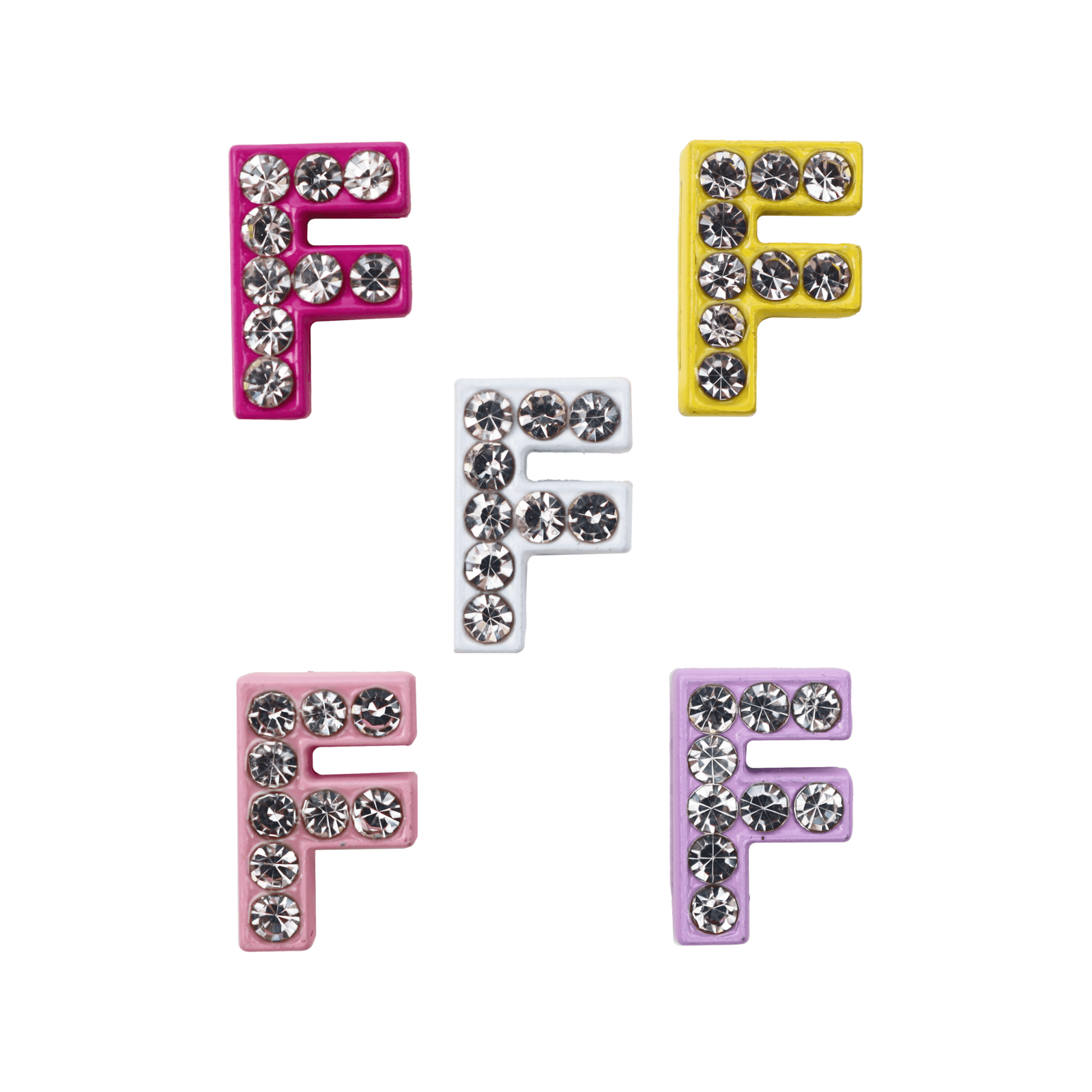 Nojomojo Písmeno F Přívěsek na náramek 5 ks