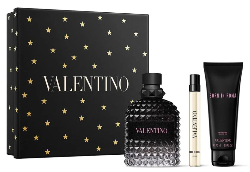 Valentino Uomo Born In Roma - EDT 100 ml + sprchový gel 75 ml + EDT 10 ml