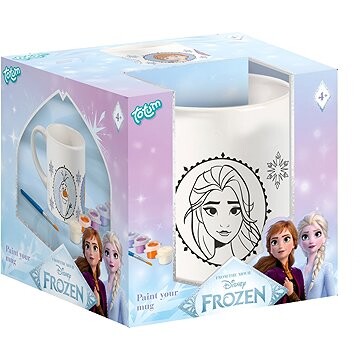 Ľadové kráľovstvo I maľovanie hrnčeku