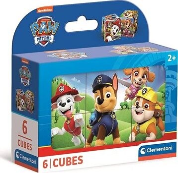 CLEMENTONI Obrázkové kocky Labková patrola, 6 kociek
