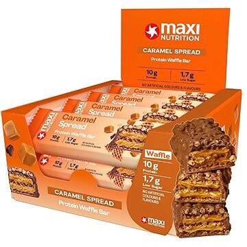 MaxiNutrition Waffle protein bar Caramel 12× 39 g