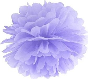 PARTYDECO Papierový pompom 35 cm světle fialový