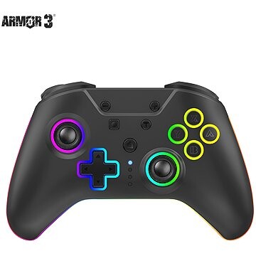 Armor3 NuRival Wireless Hall Effect Stick Game Controller na Nintendo Switch (Black)