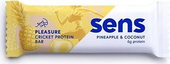 SENS Pleasure Protein tyčinka so svrčkovou múkou, 40 g, ananás & kokos