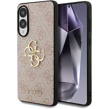 Guess PU 4G Metal Logo Zadný Kryt pre Samsung Galaxy S25 Edge Pink