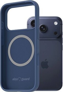 AlzaGuard Silicone Case Compatible with Magsafe na iPhone 17 Pro modrý