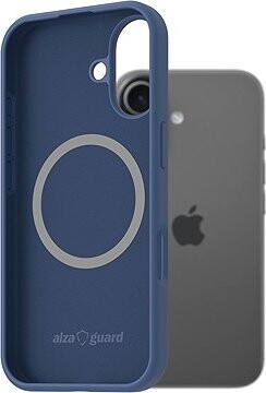 AlzaGuard Silicone Case Compatible with Magsafe na iPhone 17 modrý